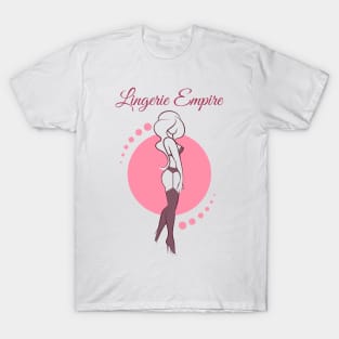 Lingerie Store Emblem in Retro style T-Shirt